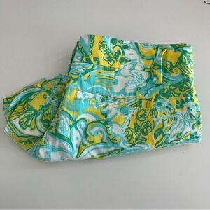 Lilly Pulitzer Callahan Dandelion‎ Yellow Beach Gypsies Shorts Size 2 Women's